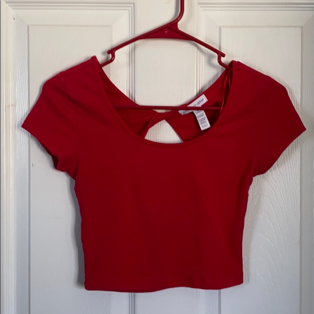 Red Crop Top